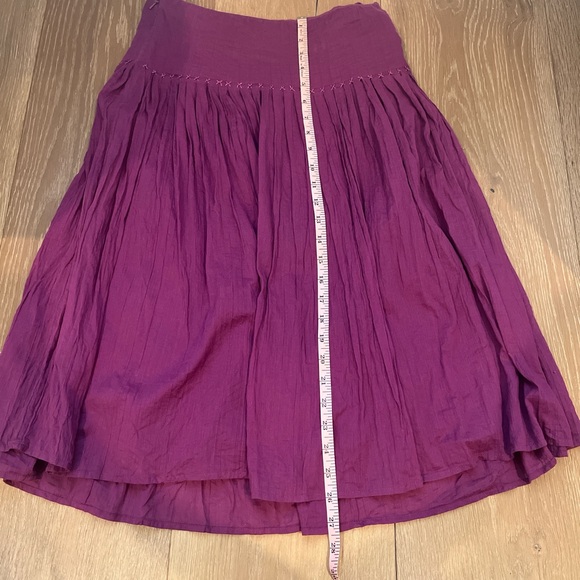 Lauren Ralph Lauren Purple Skater Skirt with Pleats - Picture 3 of 7